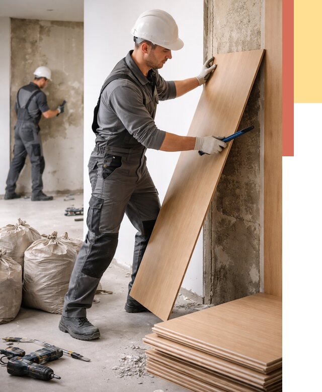 Демонтаж стеновых панелей в Снежинске от 3637 руб. за м² быстро и недорого | ОТДЕЛОЧНИК-Снж