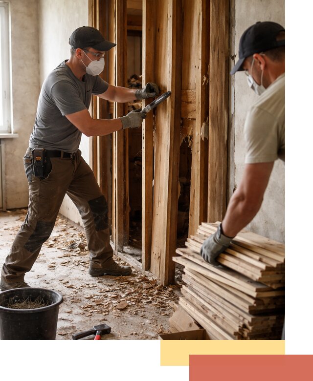 Демонтаж деревянных перегородок в Снежинске быстро и аккуратно