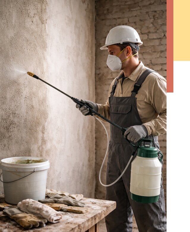 Антисептическая обработка стен в Снежинске от 1247 руб. — быстро и недорого | ОТДЕЛОЧНИК-Снж