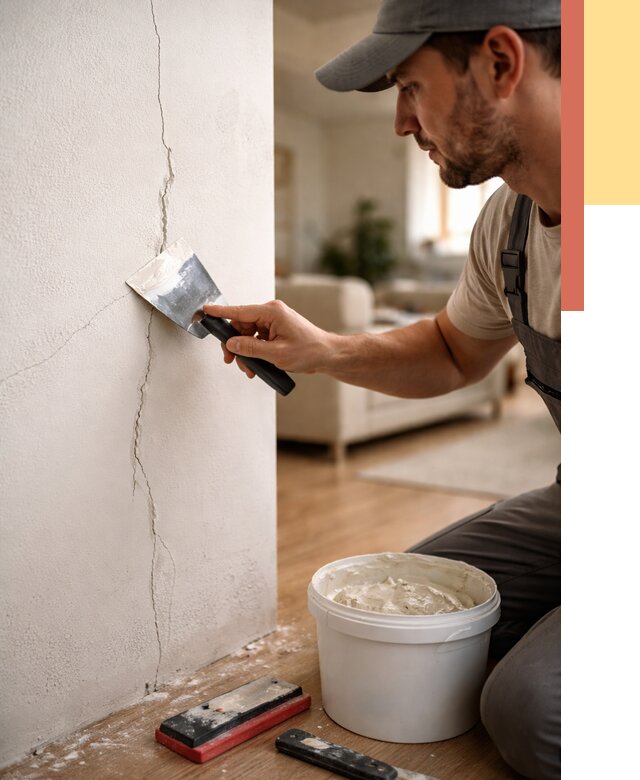 Заделка трещин и сколов в Снежинске от 2546 руб. — быстро и недорого | ОТДЕЛОЧНИК-Снж