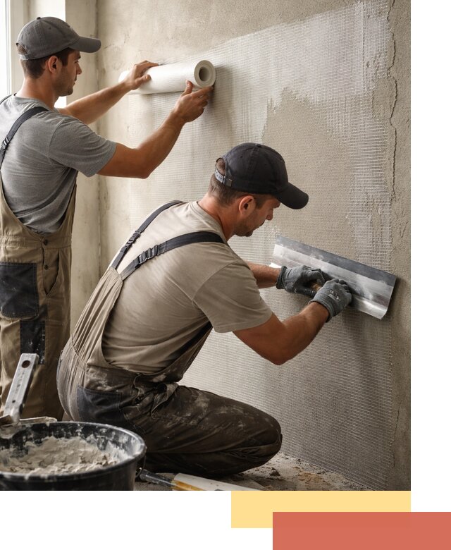 Армирование стен стеклосеткой в Снежинске для прочной отделки