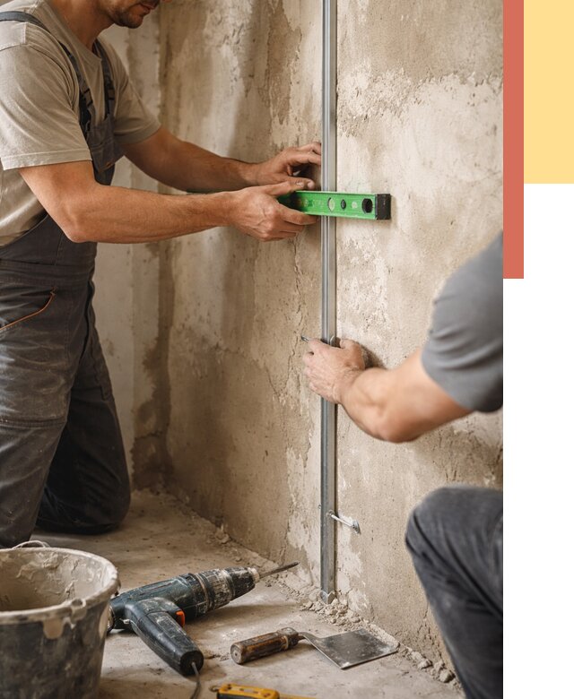 Установка штукатурных маяков в Снежинске от 7274 руб. — быстро и недорого | ОТДЕЛОЧНИК-Снж