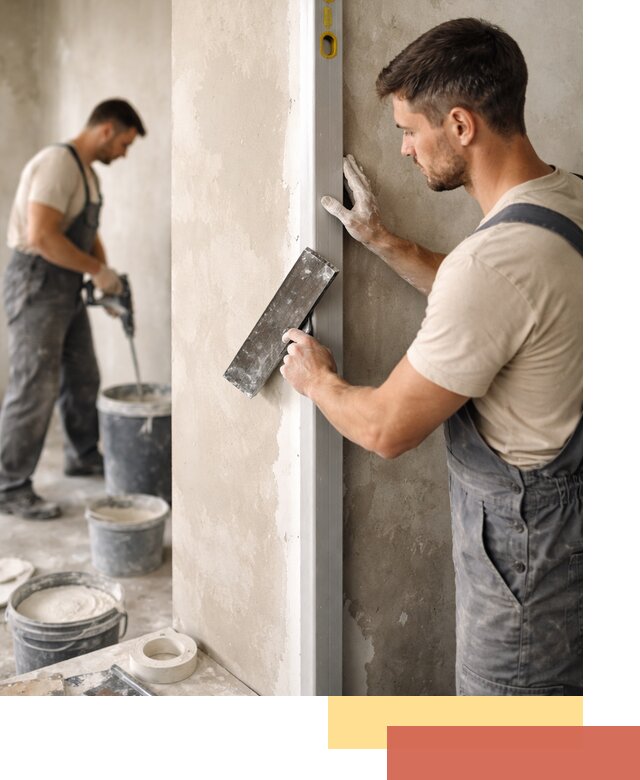 Выведение углов стен в Снежинске: монтаж и оштукатуривание