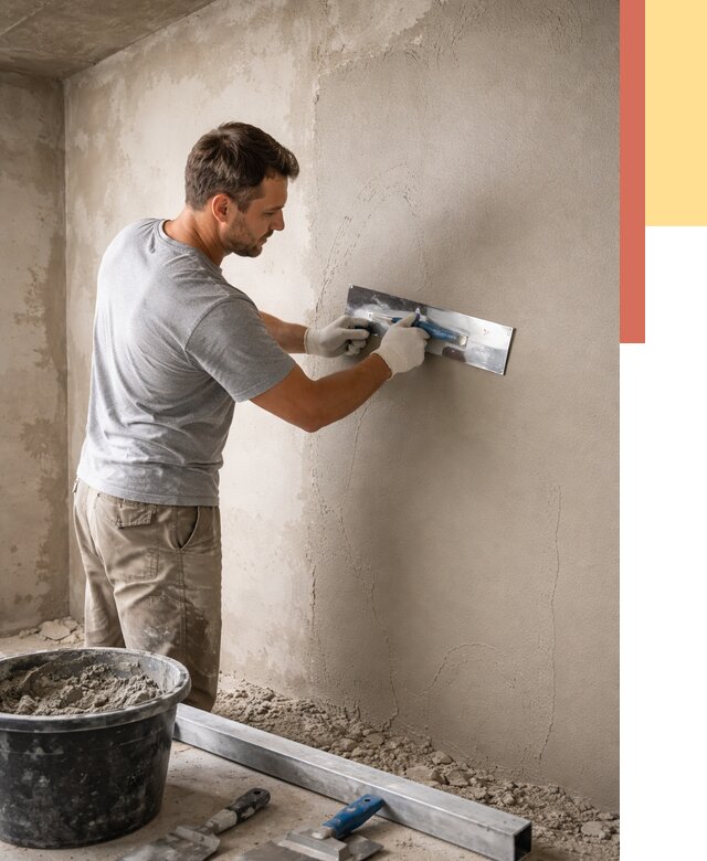 Штукатурка стен без маяков в Снежинске от 7482 руб/м2 — услуги и цена | ОТДЕЛОЧНИК-Снж