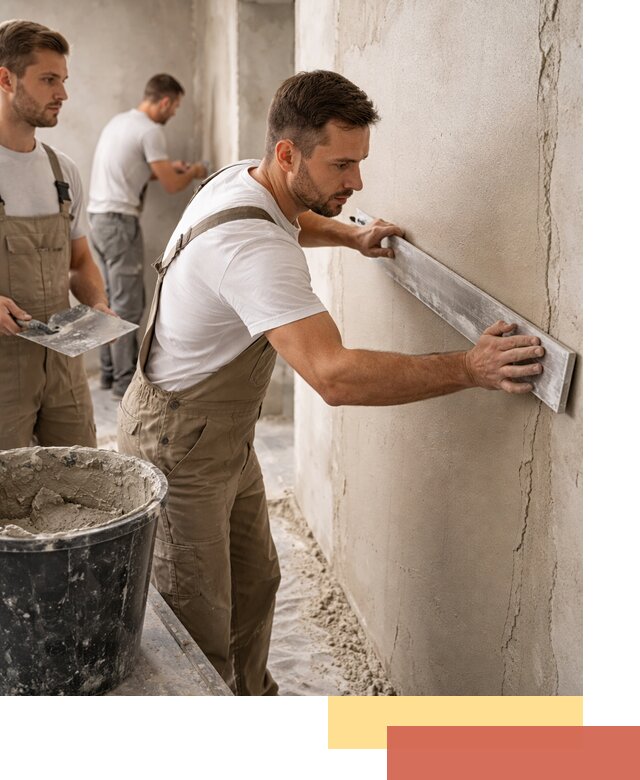 Штукатурка стен без маяков в Снежинске быстро и качественно