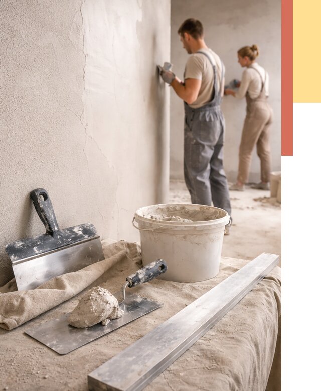 Штукатурка стен гипсовая в Снежинске от 4676 руб/м2 — быстро и недорого | ОТДЕЛОЧНИК-Снж