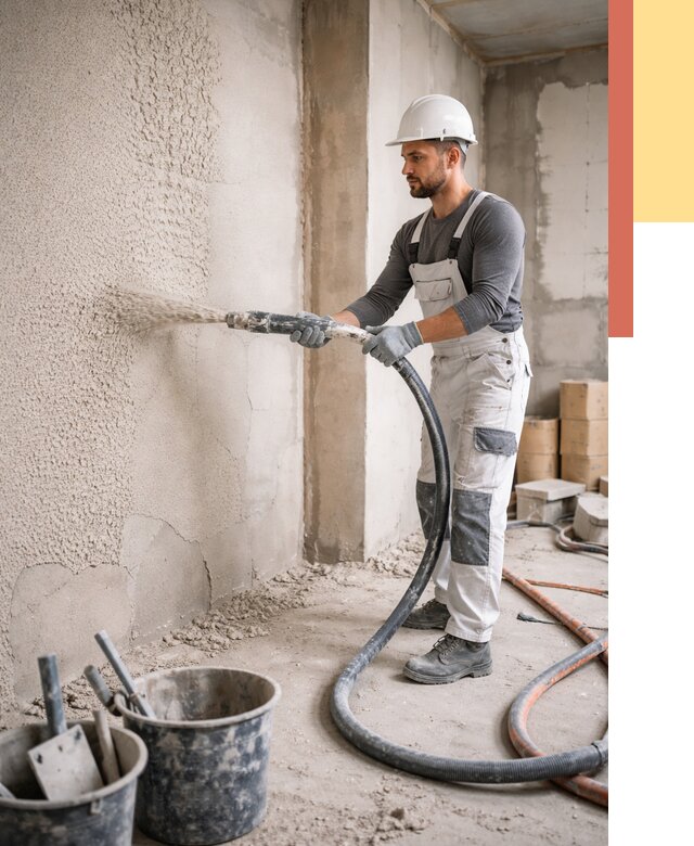 Машинная штукатурка стен в Снежинске под ключ от 6755 руб./м2 | ОТДЕЛОЧНИК-Снж