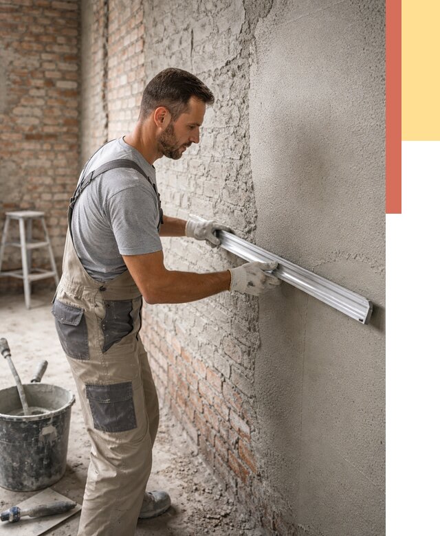 Штукатурка кирпичных стен в Снежинске от 4676 руб/м2 — быстро и недорого | ОТДЕЛОЧНИК-Снж