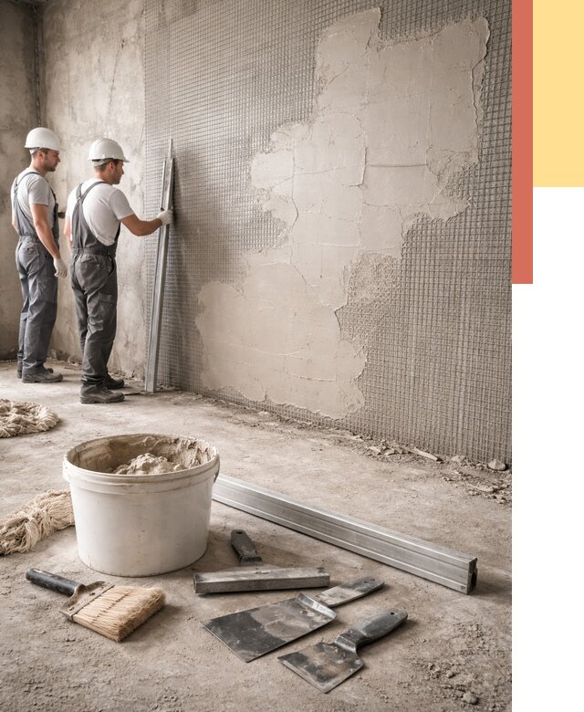 Штукатурка стен по сетке в Снежинске от 5716 руб./м2 — быстро и недорого | ОТДЕЛОЧНИК-Снж