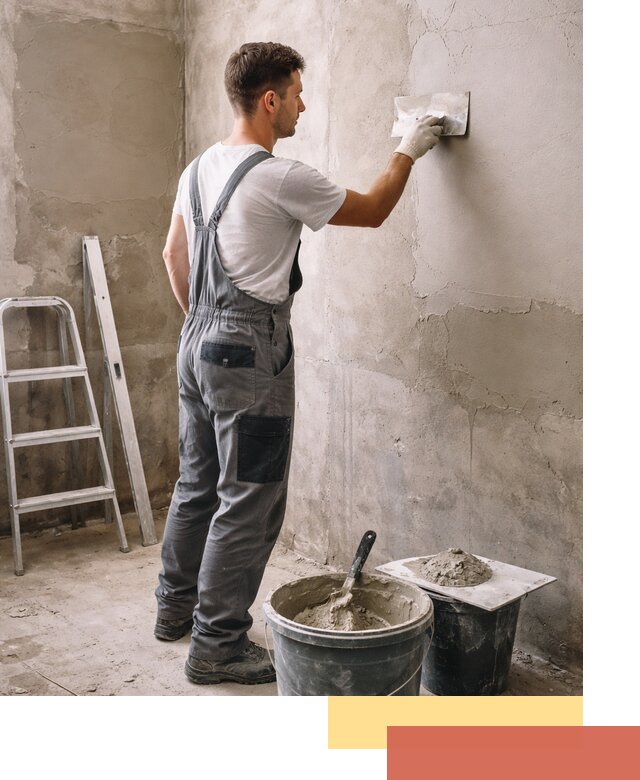 Штукатурка стен в ванной под ключ в Снежинске