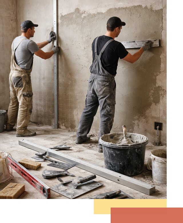 Профессиональная штукатурка стен под плитку в Снежинске