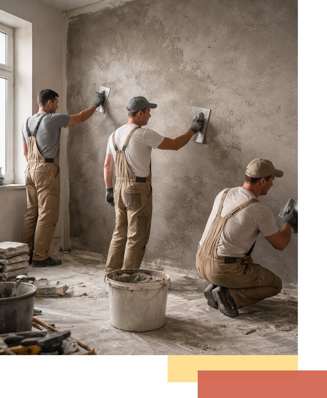 Декоративная штукатурка под бетон в Снежинске для стен и потолков