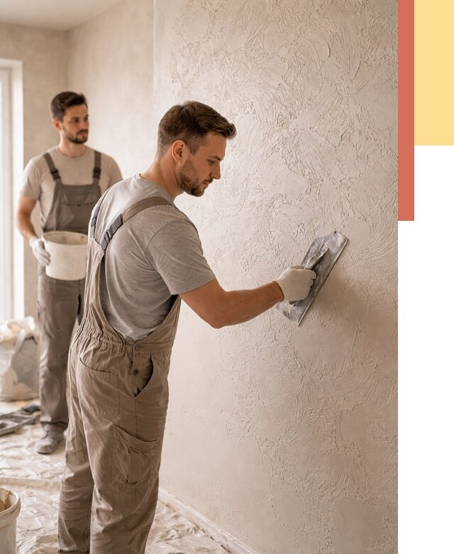 Фактурная штукатурка стен в Снежинске от 4365 руб./м² — заказать под ключ | ОТДЕЛОЧНИК-Снж