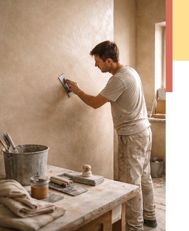 Марокканская штукатурка таделакт в Снежинске под ключ от 4365 руб. | ОТДЕЛОЧНИК-Снж