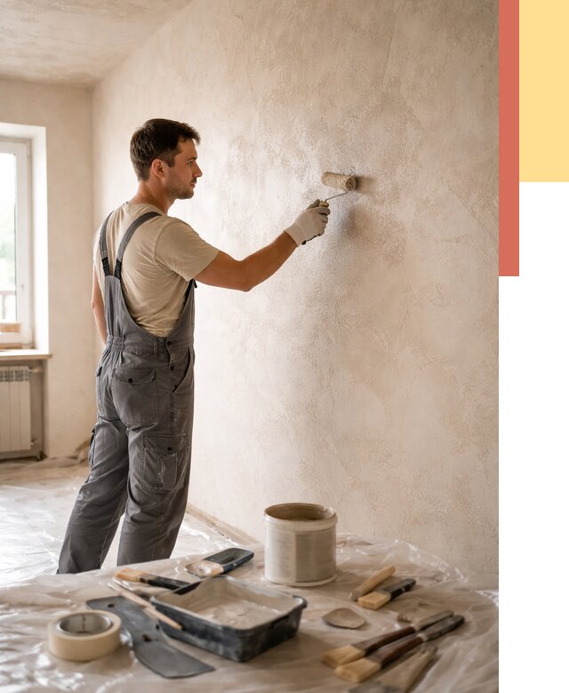 Нанесение лессирующей краски по декоративке в Снежинске от 1819 руб. | ОТДЕЛОЧНИК-Снж