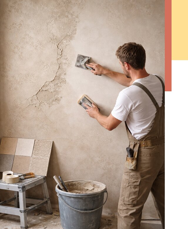 Ремонт декоративной штукатурки в Снежинске от 4676 руб. под ключ | ОТДЕЛОЧНИК-Снж