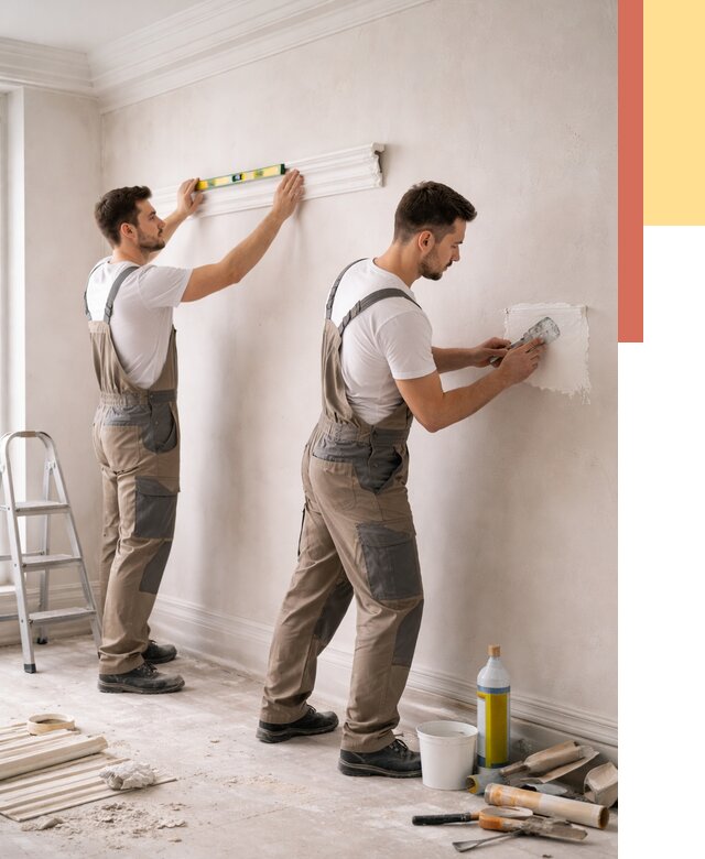 Монтаж лепнины на стены в Снежинске от 4676 руб. — недорого, быстро | ОТДЕЛОЧНИК-Снж