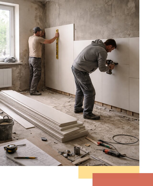 Монтаж ПВХ панелей на стены в Снежинске качественно и быстро