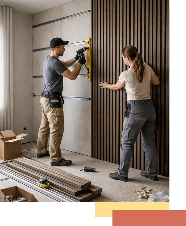 Монтаж реечных панелей на стены в Снежинске