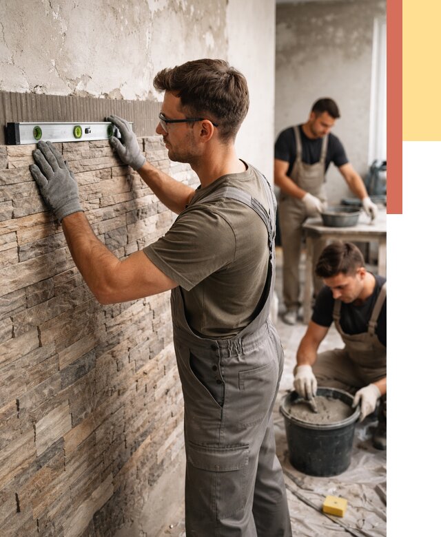 Монтаж искусственного камня в Снежинске от 4676 руб. под ключ | ОТДЕЛОЧНИК-Снж