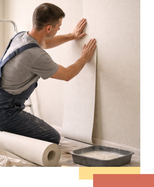 Поклейка флизелиновых обоев в Снежинске качественно и быстро