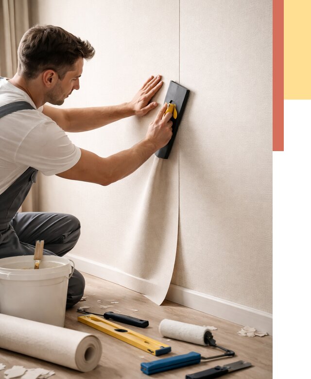 Поклейка виниловых обоев в Снежинске от 4676 руб. | Быстро и недорого — ОТДЕЛОЧНИК-Снж