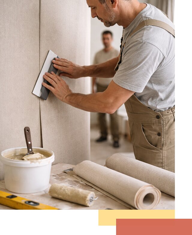 Поклейка текстильных обоев в Снежинске профессионально и аккуратно