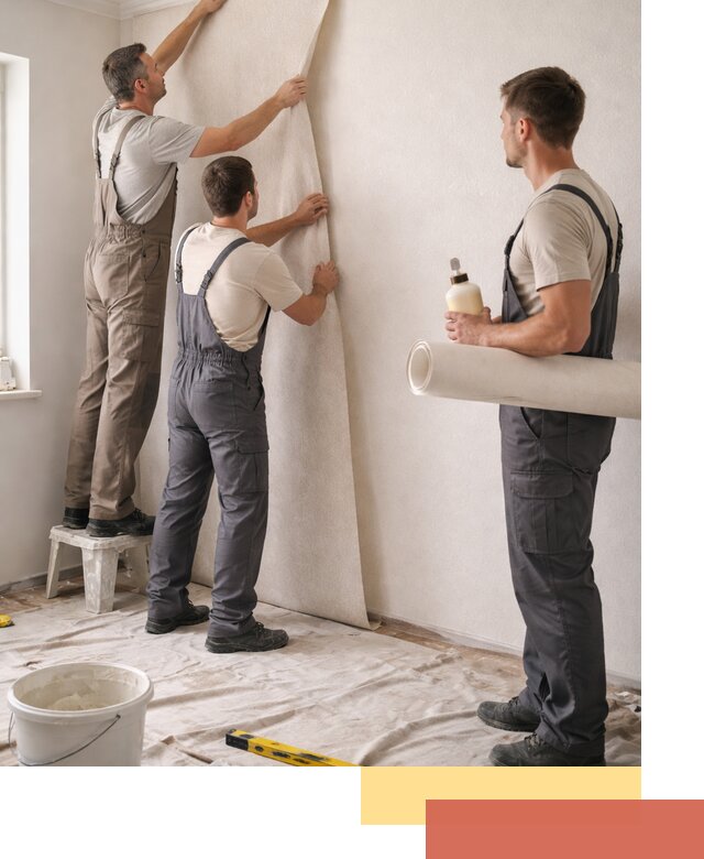 Оклейка стен обоями в Снежинске — качественно и профессионально