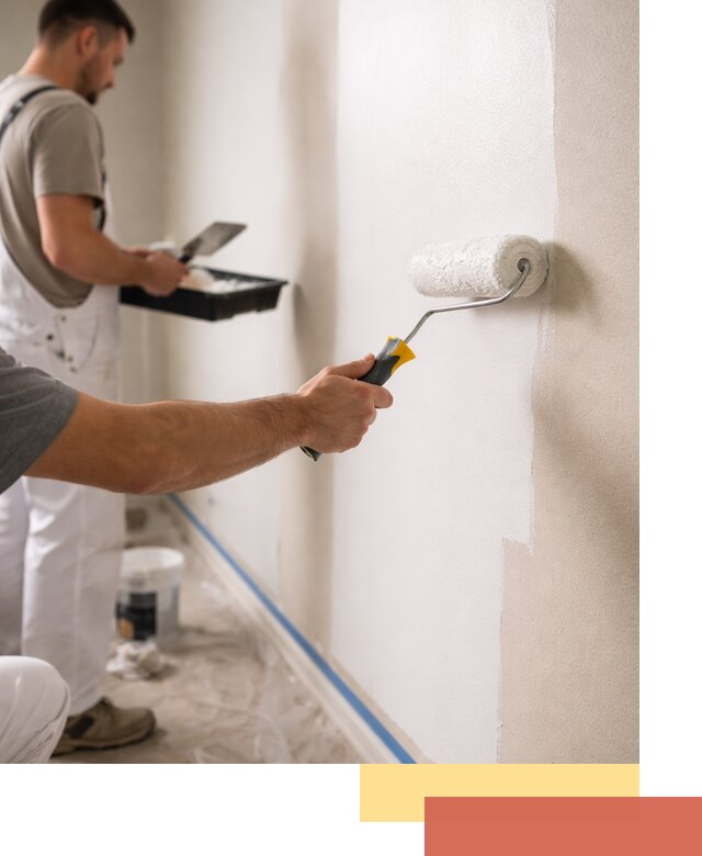 Покраска стен акриловой краской профессионально в Снежинске