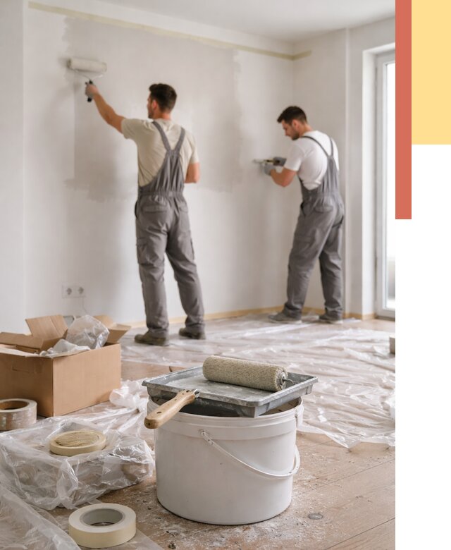 Покраска стен в квартире в Снежинске от 2598 руб/м2 — быстро и недорого | ОТДЕЛОЧНИК-Снж