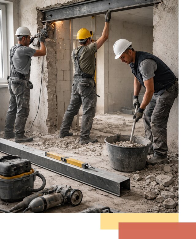 Создание проемов в стенах и несущих конструкциях в Снежинске