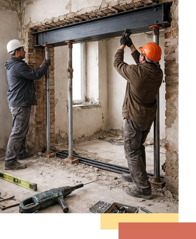 Усиление проема в стене в Снежинске для расширения и безопасности