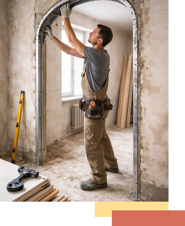 Устройство арочного проема в Снежинске под ключ