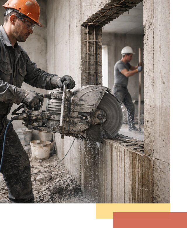 Алмазная резка проемов в Снежинске быстро и точно