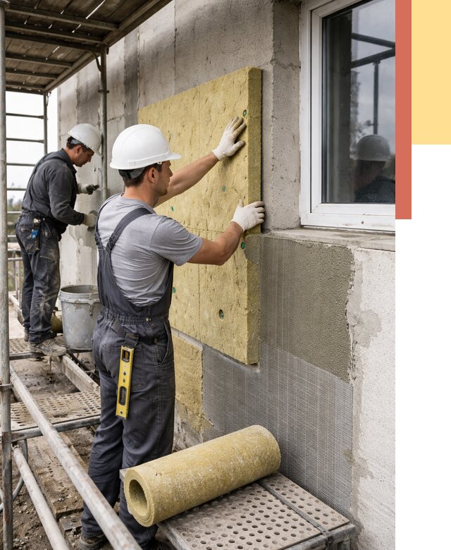 Утепление стен в Снежинске от 4469 руб. под ключ — быстро и недорого | ОТДЕЛОЧНИК-Снж