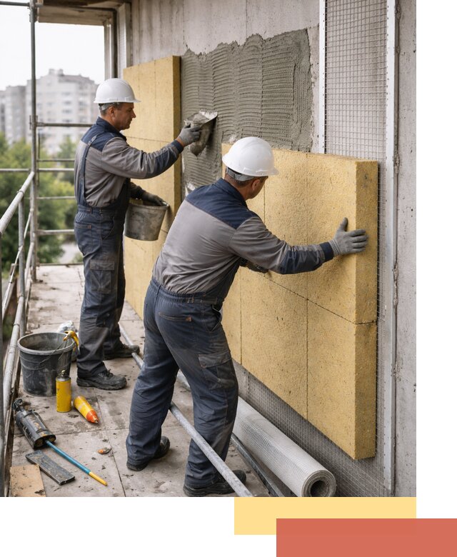 Утепление стен зданий и домов в Снежинске качественно и надежно