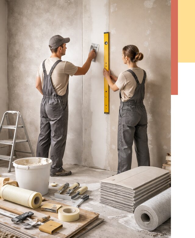 Отделка стен в Снежинске от 1559 руб/м² — недорого, быстро, под ключ | ОТДЕЛОЧНИК-Снж