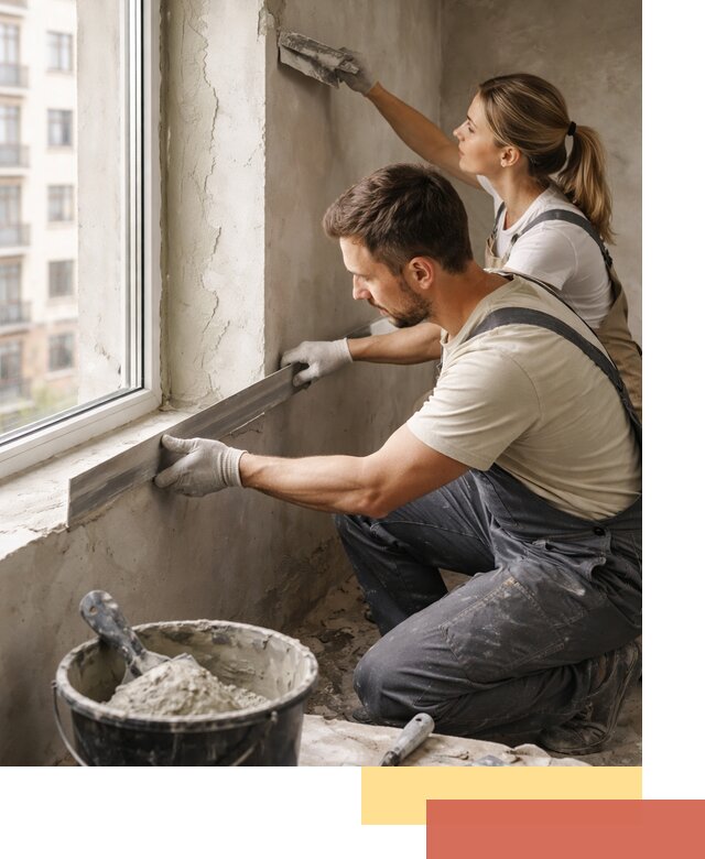 Штукатурка откосов дверей и окон профессионально в Снежинске