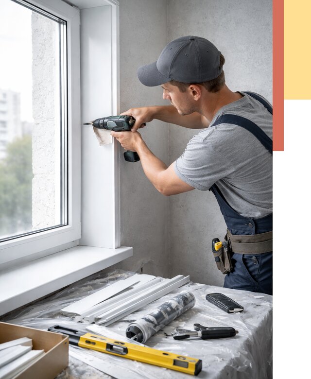 Установка пластиковых откосов в Снежинске от 2338 руб. | ОТДЕЛОЧНИК-Снж монтаж, быстро и недорого