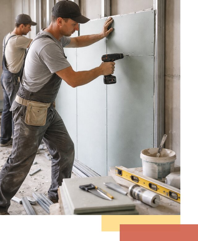 Кладка влагостойких перегородок ПГП в Снежинске