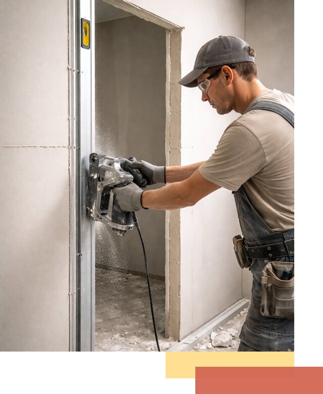 Устройство дверного проема в перегородке в Снежинске