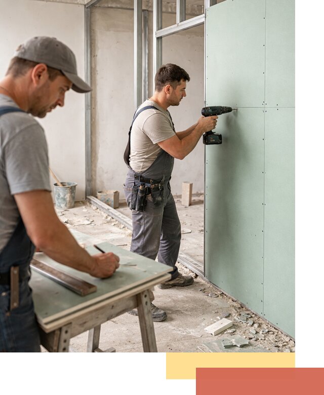 Перегородки из влагостойкого гипсокартона под ключ в Снежинске