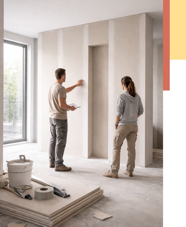 Зонирующая перегородка из гипсокартона в Снежинске от 2910 руб. под ключ | ОТДЕЛОЧНИК-Снж