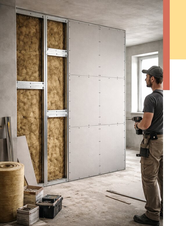 Усиленная перегородка под навеску в Снежинске от 13302 руб. — монтаж под ключ | ОТДЕЛОЧНИК-Снж