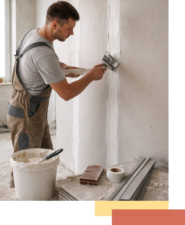 Шпаклевка перегородок из гипсокартона в Снежинске качественно и быстро