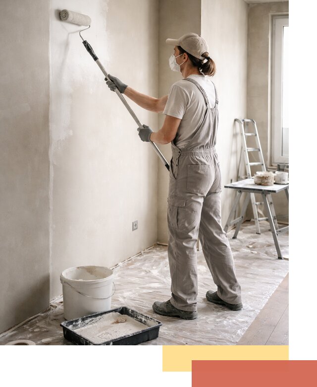 Покраска перегородок из гипсокартона в Снежинске качественно и недорого