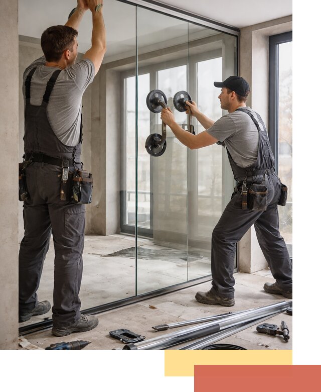 Цельностеклянные перегородки под ключ в Снежинске