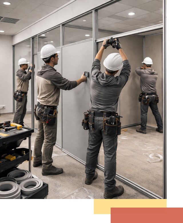 Мобильные офисные перегородки под ключ в Снежинске