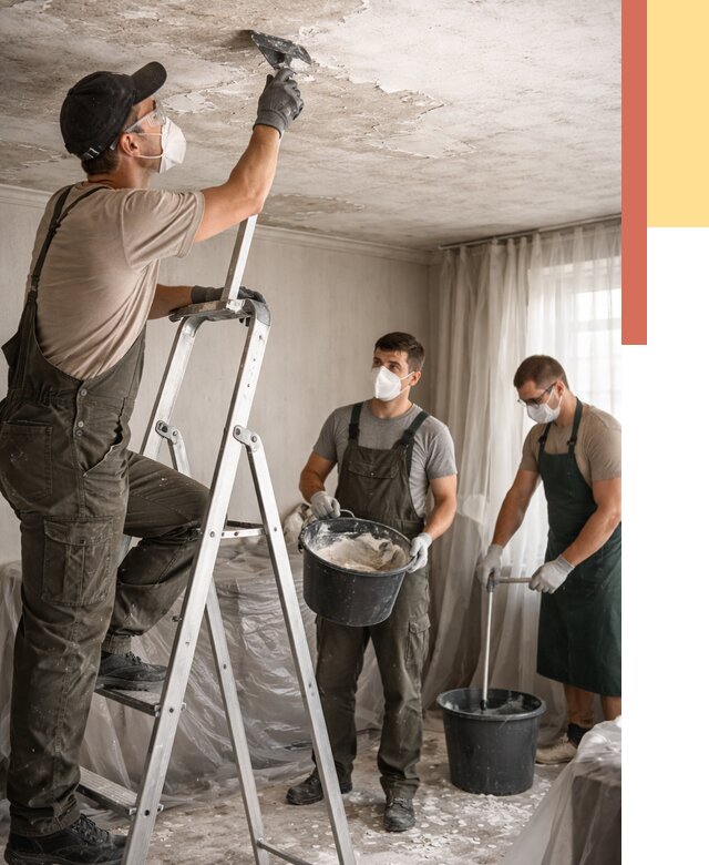 Удаление побелки с потолка в Снежинске от 2598 руб. быстро и недорого | ОТДЕЛОЧНИК-Снж