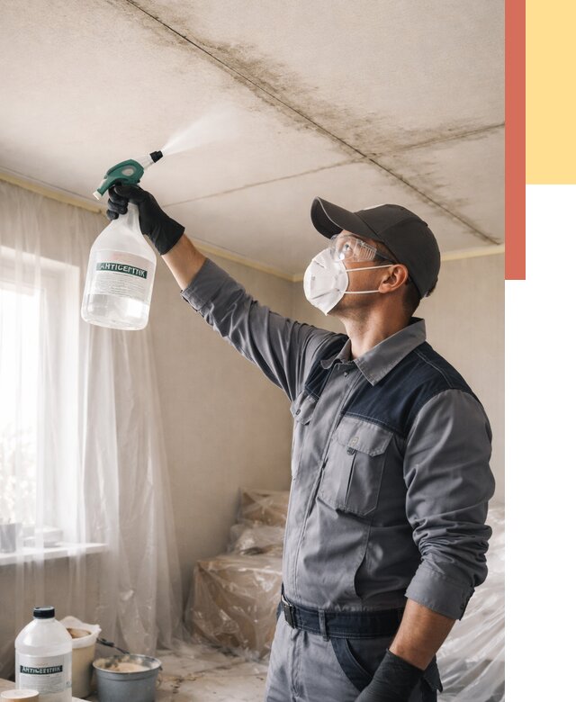 Антисептическая обработка потолка в Снежинске от 2598 руб. | ОТДЕЛОЧНИК-Снж